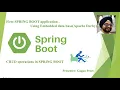 10 CURD Operation in spring boot using Apache Derby Embedded Database