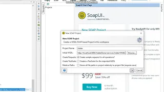 Exposing a java class as a soap web service directly from eclipse menu no coding
