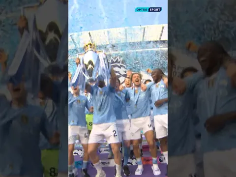 Download MP3 Manchester City lift the Premier League trophy for the fourth season in a row! 🏆🏆🏆🏆 #Shorts