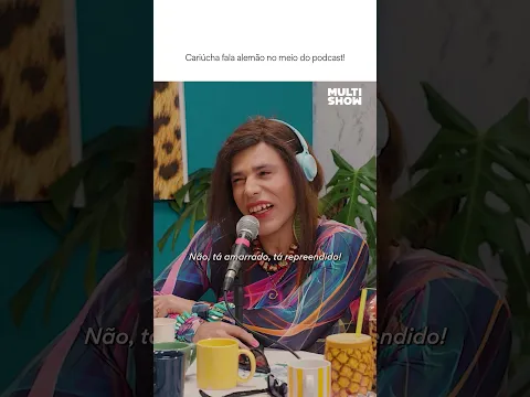 Cariúcha fala em ALEMÃO e RUSSO! | PodGrah | Tô de Graça | Multishow | #Shorts