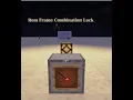 Item Frame Combination Lock Minecraft Tutorial