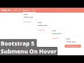 Bootstrap Dropdown Submenu Bootstrap Multilevel Dropdown menu