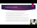 POINTER ALIASING - MICROCONTROLLER AND EMBEDDED SYSTEM