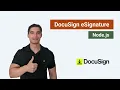 DocuSign eSignature Quickstart with Node js