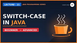 Switch Statement in Java Lec-21 Java tutorial for beginners in hindi Java in Hindi