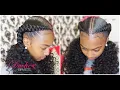 How to Sleek 2 braids with curly ends