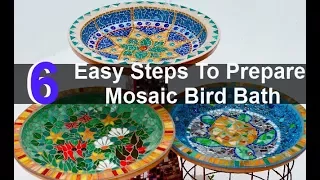 How to Make a Homemade Mosaic Bird Bath