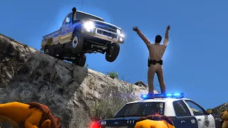 فزعة راعي الشاص الفقير لشرطي تمسخر عليه لأنه راعي شاص لكن يوم شاف فزعته انصدم GTA 5 