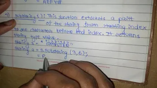 String 03 substring replace function in String JAVA BLUEJ