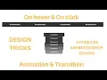 Animated Drop down menus PURE CSS Design Tricks