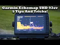 Garmin EchoMap U 93sv 5 Tips And Tricks YOU NEED TO KNOW THESE