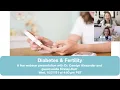 Diabetes Fertility Webinar with Dr Carolyn Alexander and guest Leslie Kerr