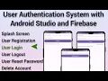 Android Studio User Authentication System with Android Studio and Firebase-3 User Login