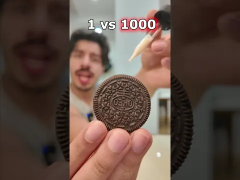 Oreo con 1 vs 1000 Gotas de Leche 💧