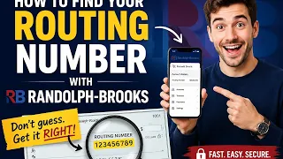 How to find your routing number with Randolph-Brooks