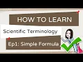 Eng Science English 1 Simple Formula to Understand Scientific Terminology