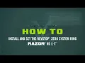 How to set the Razor LHT RevStop Zero System
