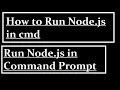 How to run Nodejs in cmd