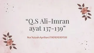 Download Q.S Ali-Imran ayat 137-139 | Tafsir Tarbawi MP3