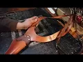 Assembling A Leather Shoulder Holster - Time Lapse