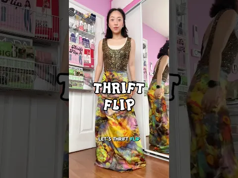 Dress thrift flip for a summer wedding ✂️ #thriftflip #sewingtips #diyfashion