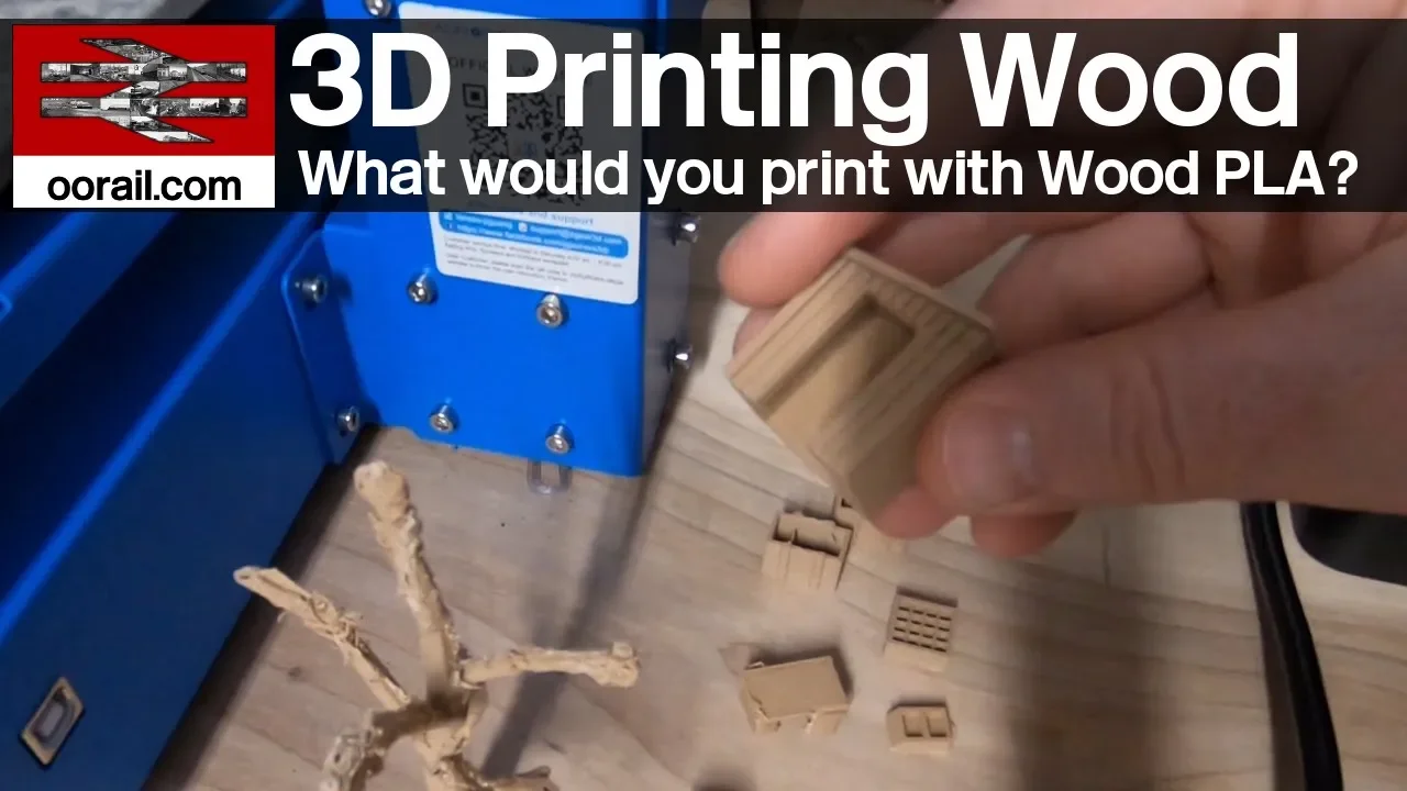 3D Printing Materials for Model Railways - Wood PLA