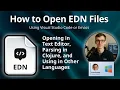 How to Open EDN Files Extensible Data Notation