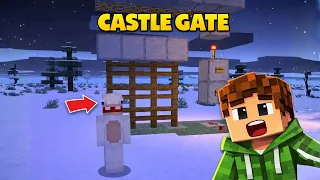 Easy Castle Gate in Minecraft (Simple Redstone)