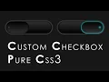 Pure Css Custom Animated Checkbox How to make CSS Switch toggle custom checkbox - No JS 2020