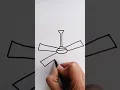 How to draw easy fan drawing
