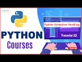 Python Exception Handling Part 1 Learn Python in Hindi Tutorial 22