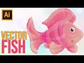 Adobe Illustrator Tutorial How to Draw Fish Vector Part 2