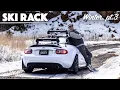 Ski rack on a Miata The Sea Sucker does work on an NC PRHT roof