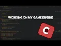 LIVE Chill Coding a Game Engine C