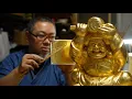 Download Lagu The Process of Decorating an Ornament with 24k Gold by Japanese Craftsman (SUIGENKYO)
