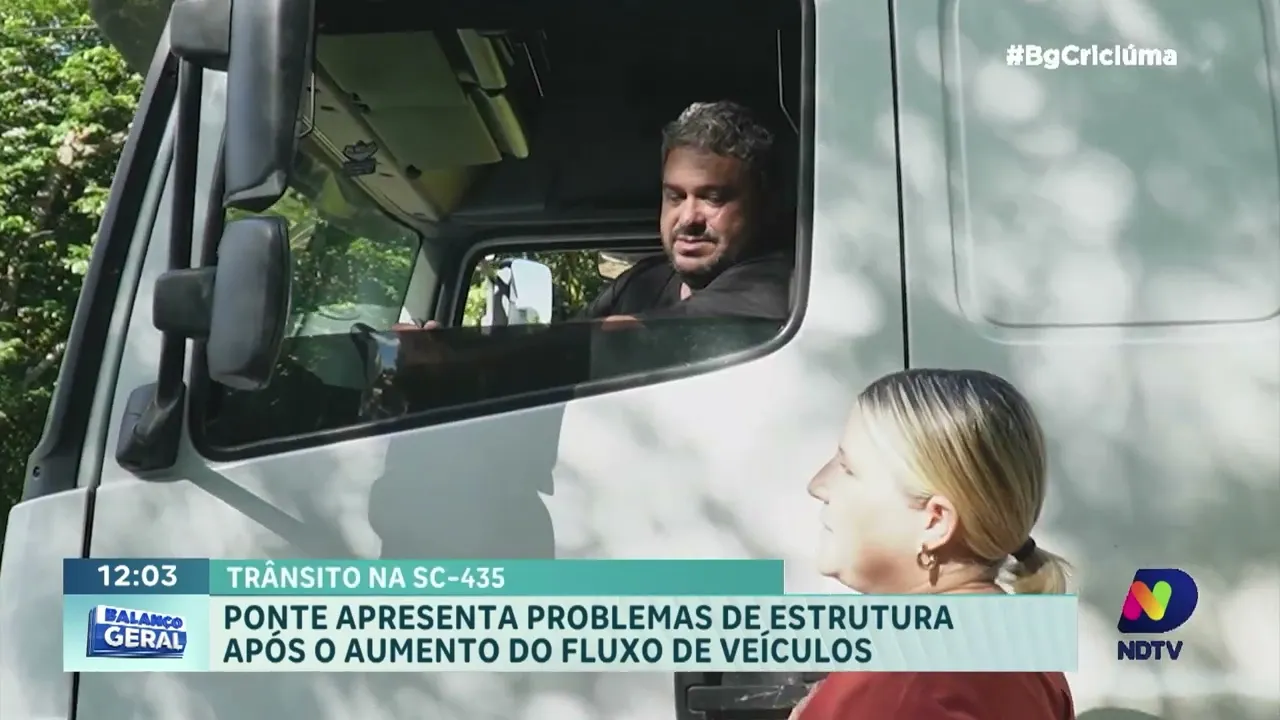 Impactos da chuva: ponte sobre o rio Gabiroba em São Martinho sofre danos