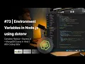 NodeJS Tutorial in Hindi Environment Variables in Node js using dotenv
