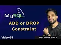 - 65 MySQL ALTER Query HOW TO ADD or DROP Constraint MPrashant