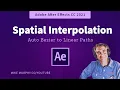 After Effects Spatial Interpolation Auto-Bezier to Linear