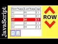 JavaScript - How To Move HTML Table Selected Row Up And Down In Javascript with Source code