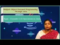 LEC24 Object Oriented Programming Through Java Consoles Operations in Java by Mrs S Navya