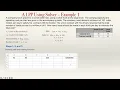 A Linear Programming Problem Using Excel Example 1