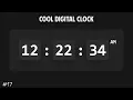 Cool Digital Clock HTML CSS JS Tutorial