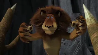 مدغشقر 3 لقاء بطاريق مع الحيوانات 