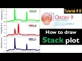 Origin Pro How to draw Stack plot - Tutorial 8