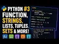 Python functions strings lists tuples sets dictionary with project