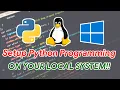 How to setup Python Programming Environment on Your PC VS CODE ANACONDA