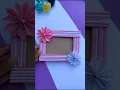 DIY Photo Frame With Paper Rolls Flowers Easy best Out Of Waste Craft