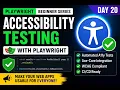 Playwright Accessibility Testing Tutorial Automated A11y Axe-Core Integration