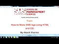 How to make SMS college logo using Html and CSS - by Akash Sharma